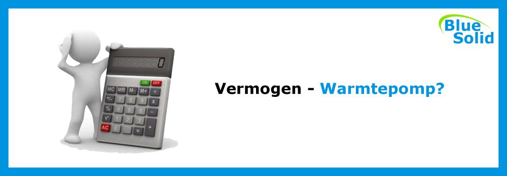 Warmtepomp vermogen