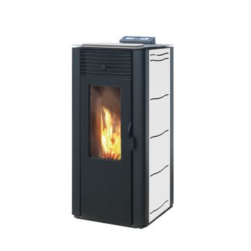 Pelletkachel CV 15 kw wit | BlueSolid®