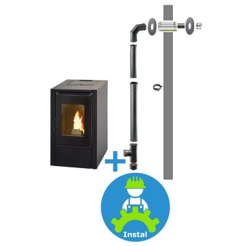 Pelletkachel installatie door geven | BlueSolid