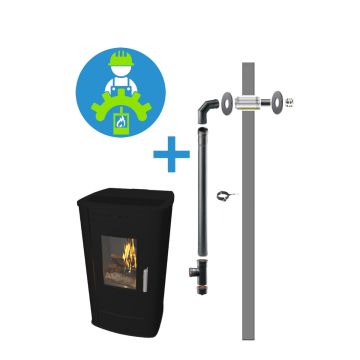 Nextwoody met gevelafvoer en installatie